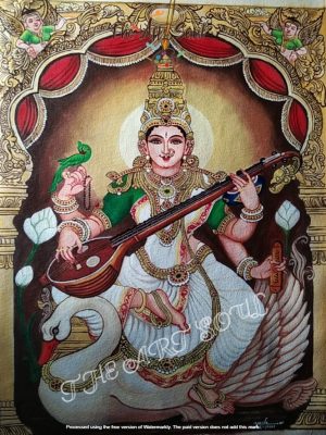 Saraswathi Acrylic painting