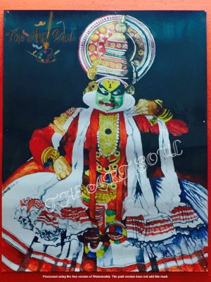 Kathakali watercolor painting