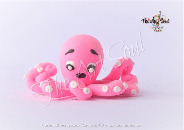 HANDMADE OCTOPUS CLAY MINIATURE-