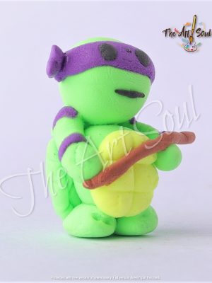 HANDMADE NINJA TURTLE CLAY MINIATURE TOY