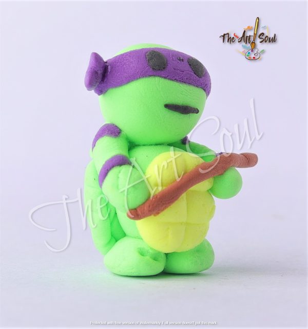 HANDMADE NINJA TURTLE CLAY MINIATURE TOY