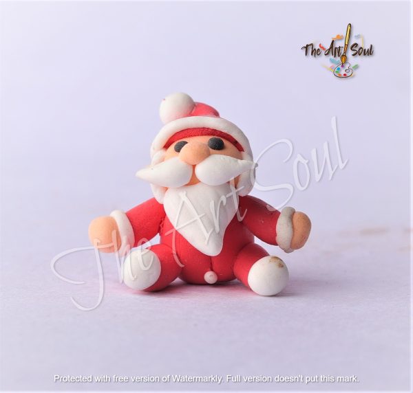 HANDMADE  SANTA CLAY MINIATURE