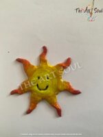 Sun miniature fridge magnet