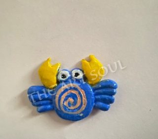 Crab miniature fridge magnet