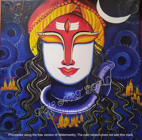 Shiva Acrylic painting