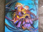 Radha Krishna acrylic painting