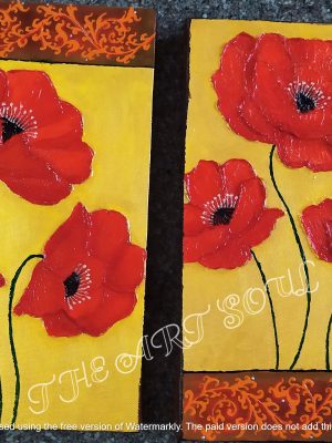 Poppy Acrylic painting