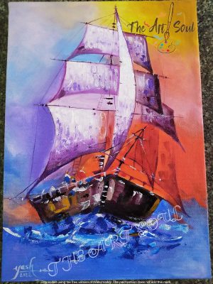 Ship Acrylic painting