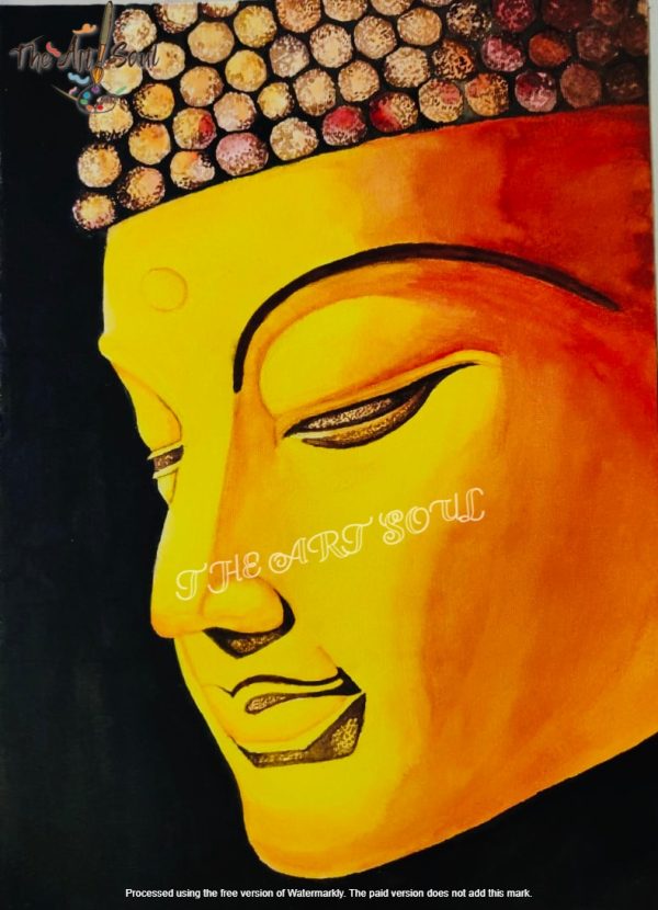 Buddha watercolour painting