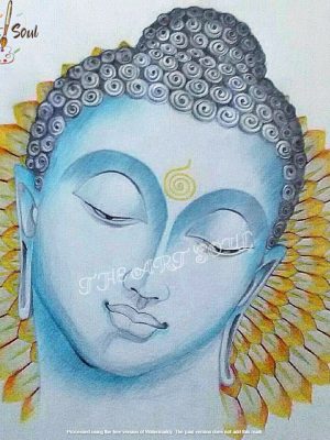 Buddha colour pencil