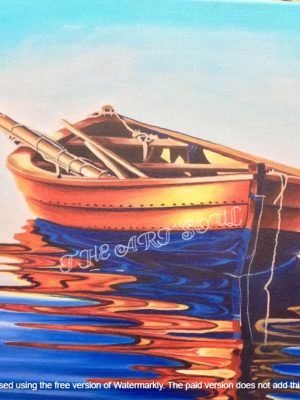 Boat Acrylic painting