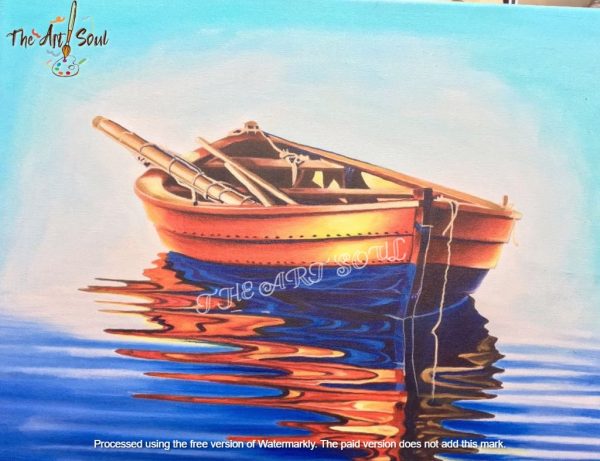 Boat Acrylic painting